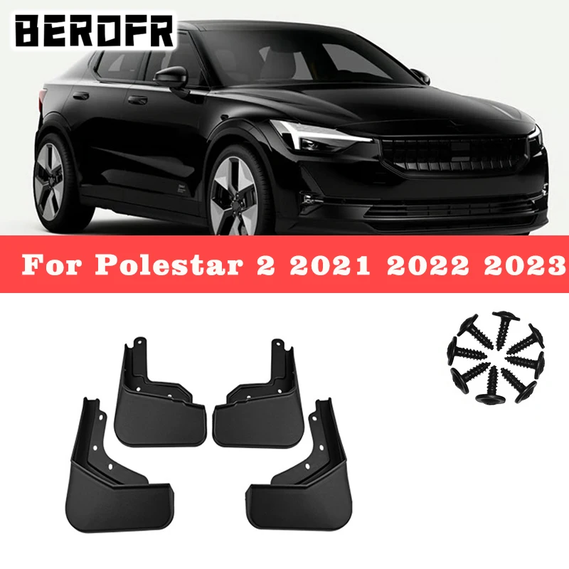 Paraspruzzi Paraspruzzi Paraspruzzi Ruote Anteriori Posteriori Parafango Accessori Auto 4 Pezzi Paraspruzzi Per Polestar 2 2021 2022 2023