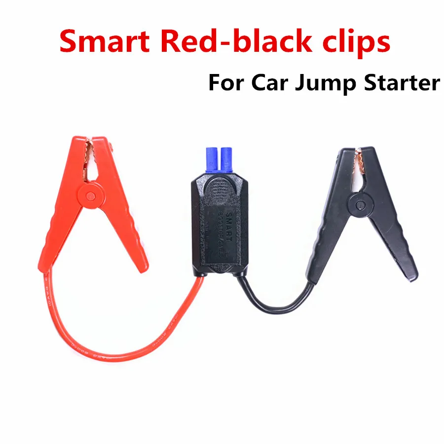 Smart Booster Cables Auto Emergency Car Battery Clamp Accessories Wire Clip Red-black Clips For Car Jump Starter portable jump starter Jump Starters