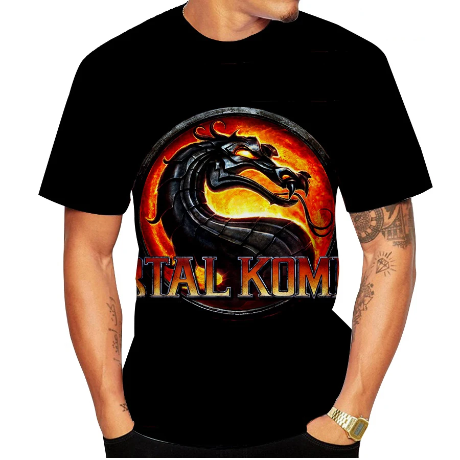 Mortal Kombat 3D Printed Oversized T Shirt