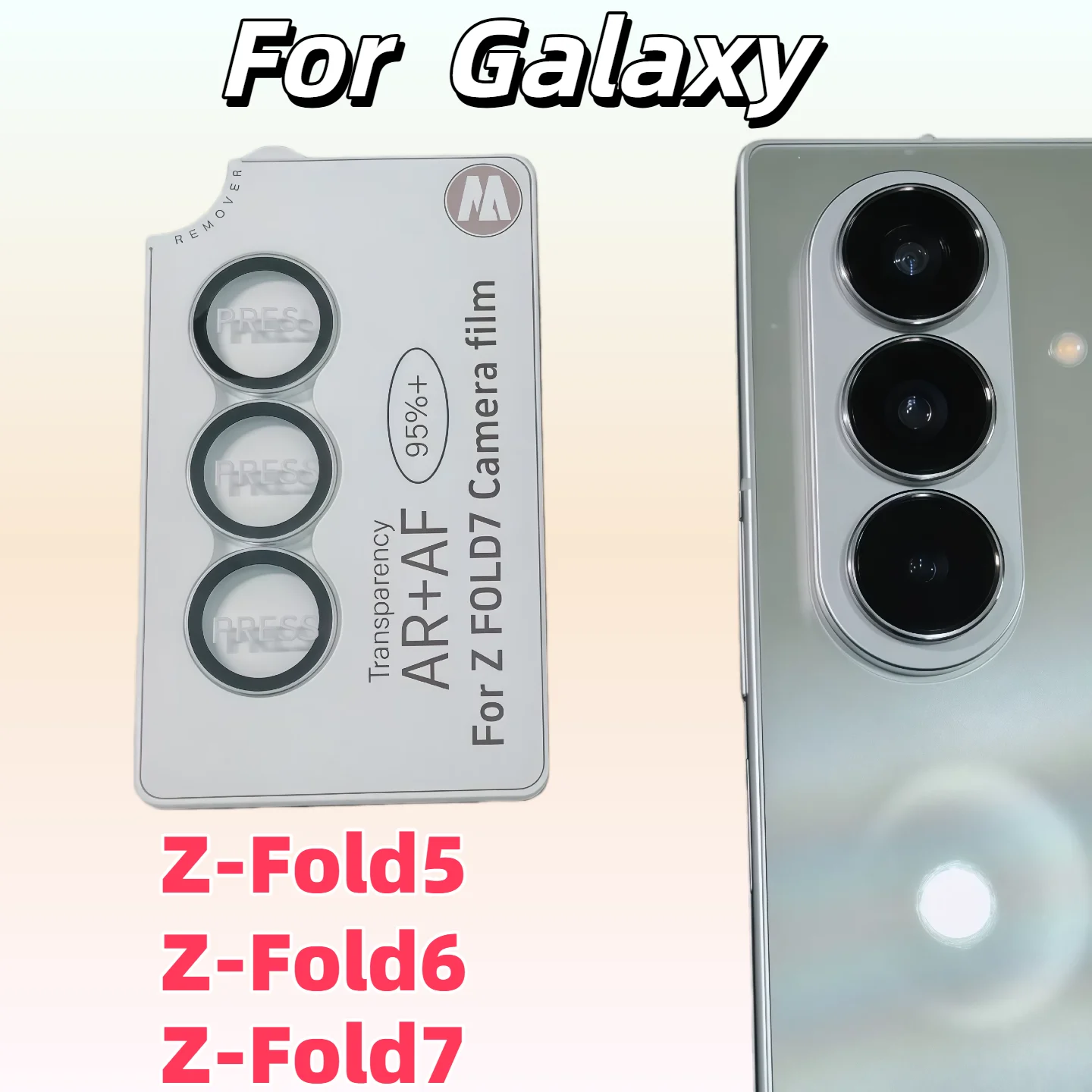 Anti-Fog Tempered Glass Camera Protector - Black/Silver Original Color