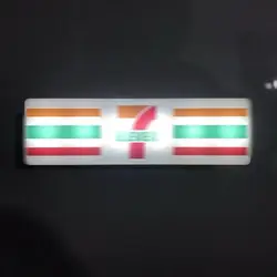 Illuminated Miniature Convenience Store Fridge Magnet with Glowing Signboard (A 1)