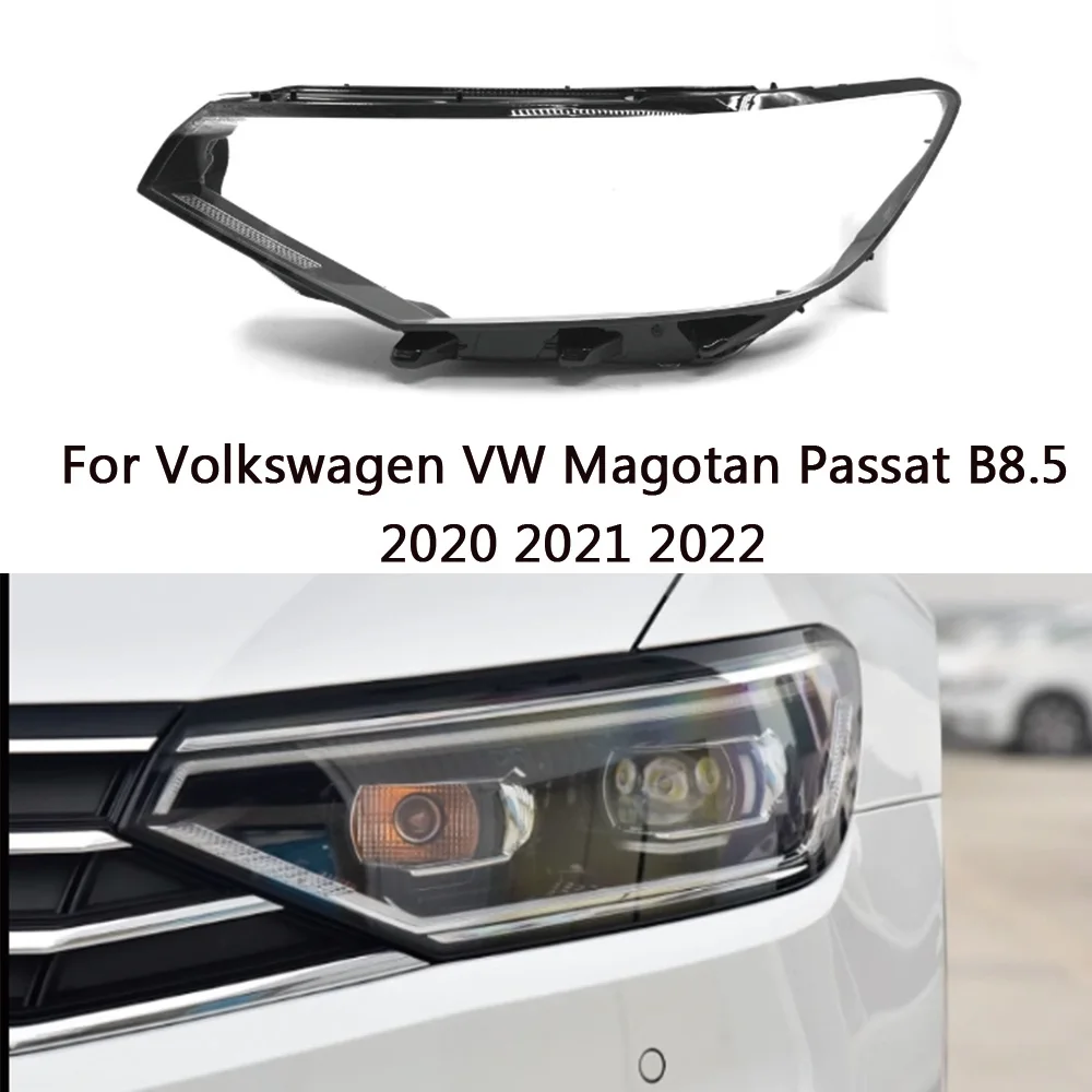 

For Volkswagen VW Magotan Passat B8.5 2020 2021 2022 Front Headlamp Lens Cover Headlight Glass Lamp Shell Transparent Lampshade