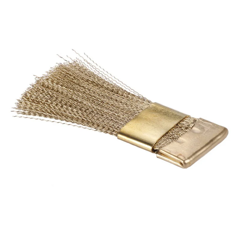 Copper Wire Cleaning Brush for Nail Trimming and Dental Nail Trimming Drilling and Polishing Head Metal Cleaning Brush Tool 2pcs