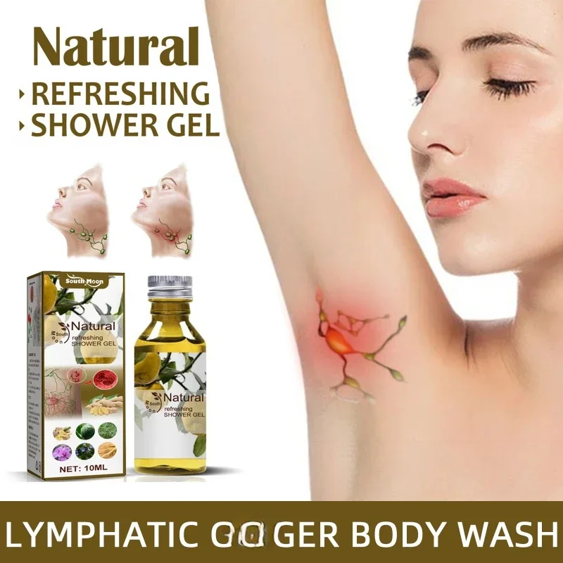 

10ml Lymphatic Drainage Soap Moisturizing Firming Shaping Slimming Body Wash relief Swellng Remove Lymph Nodes Detox Shower Gel