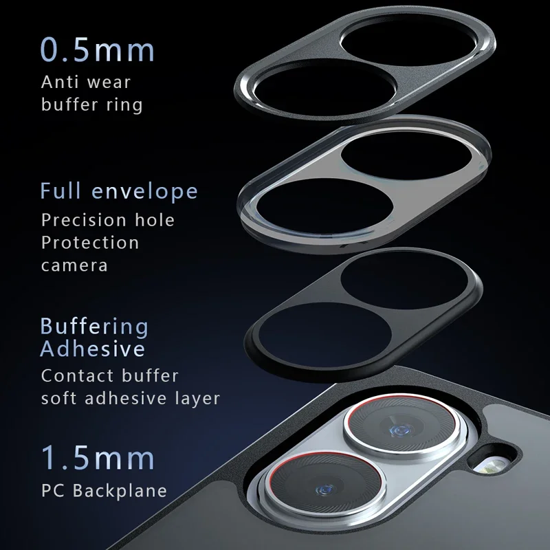 Shockproof Frosted Matte Anti-fingerprint Transparent Phone Case