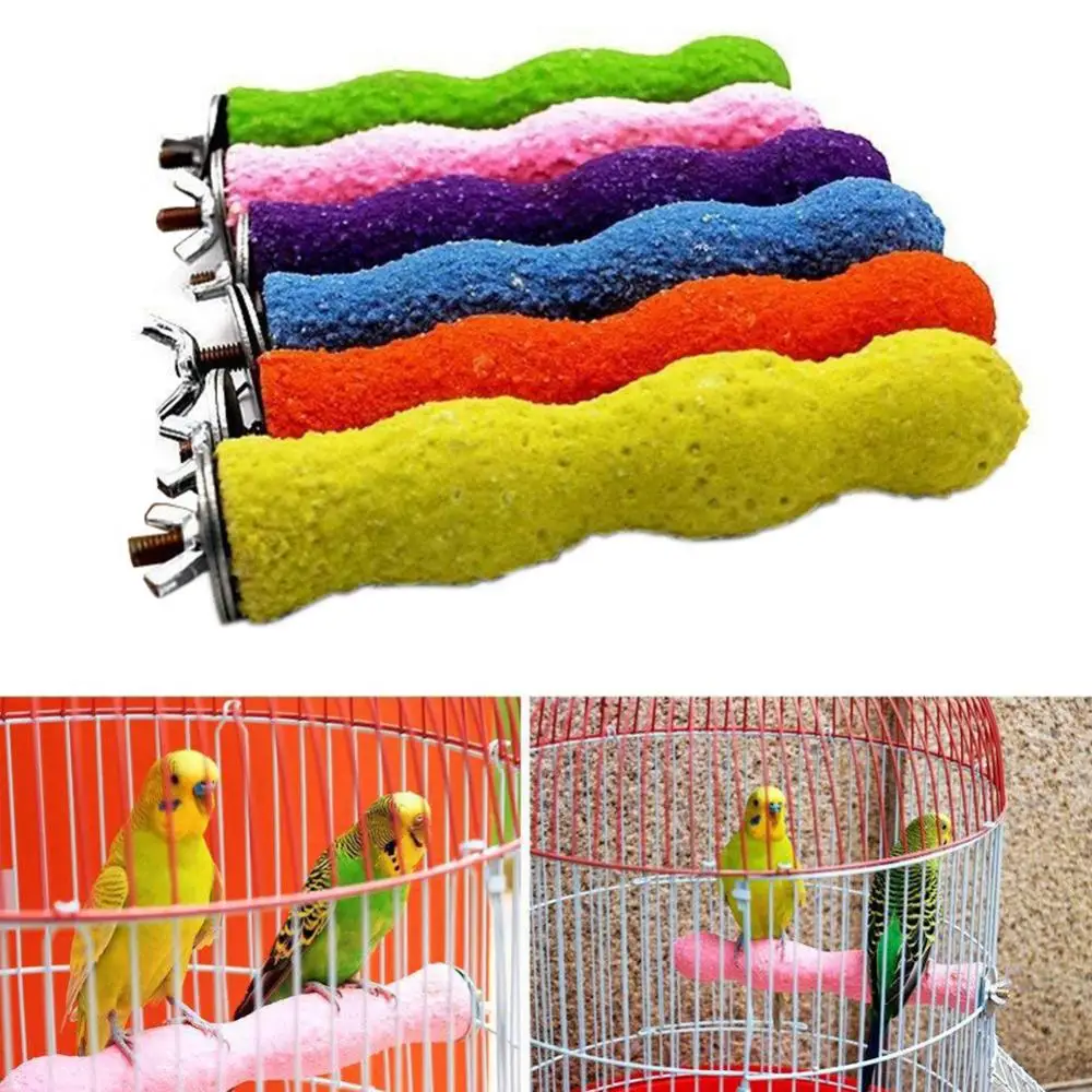 

Dropshipping!! Bird Claw Beak Grinding Bar Parrot Teeth Stone Stick Pet Chew Perch Toy Decor