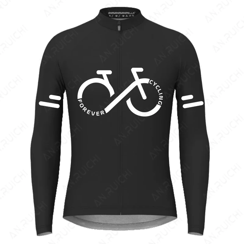 Autumn Long Sleeves Cycling Jersey Breathable Quick Dry Bicycle Shirts Men's Outdoor Sport Mountain Road Bike Cycling Clothing 6