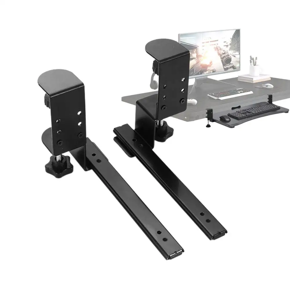 Under Desk Keyboard Drawer Slide Out Keyboard Shelf Sliding Slide-Out Keyboard Drawer Keyboard Shelf Sliding Under Desk Mounted