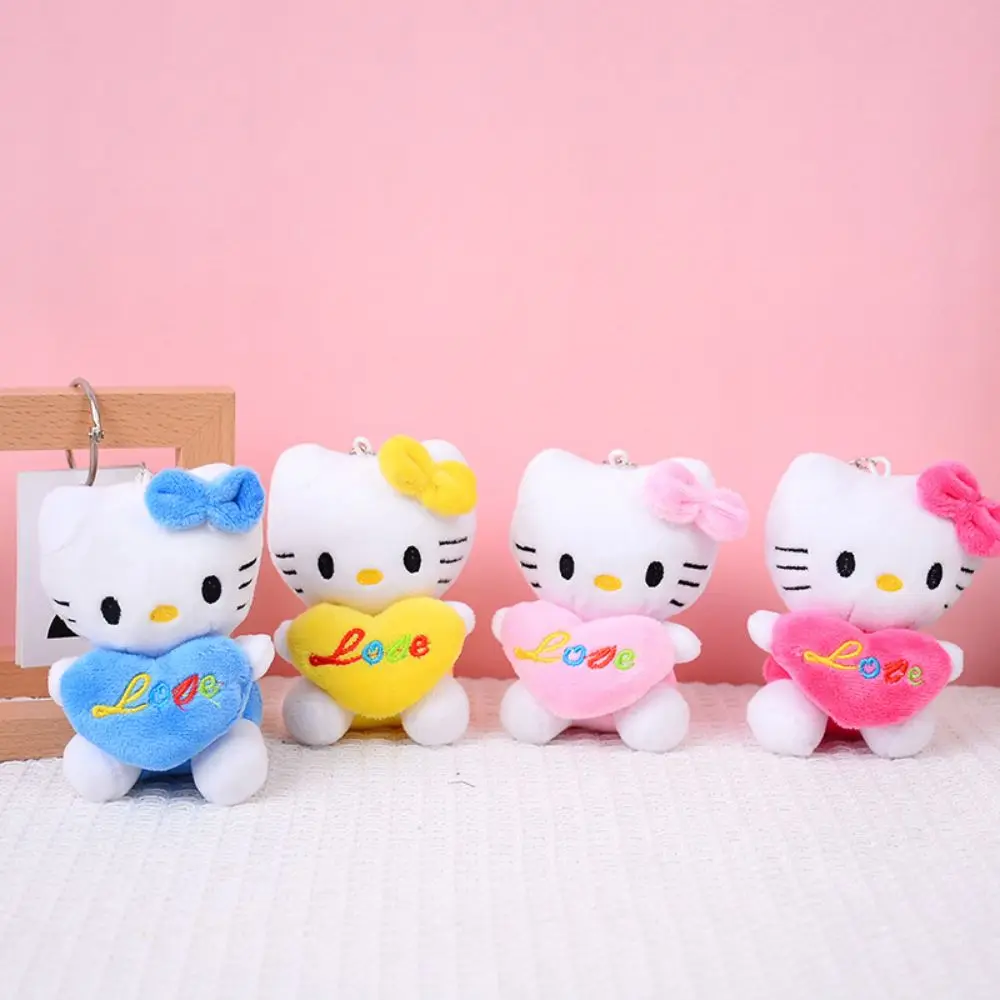 10Cm Hello Kitty Plush Keychain Kawaii Plush Toys Hello Kitty Keychain