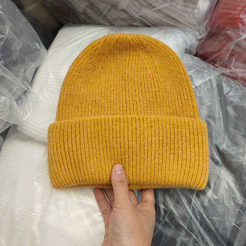 Winter Hüte Für Frauen Männer Unisex Mützen Luxus Kaninchen Fell Thermische Hut Weichen Dicken Warm Halten Casual Motorhaube Baggy Cap Neue – Detail 8