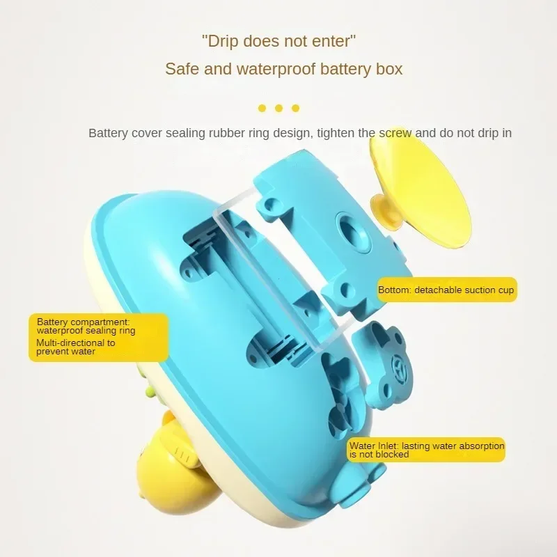 Cute Duck Electric Water Spray Bathroom Bathing Toys Baby Bath Toys Kids Bath And Shower Bathtubs Interactive Boy Girl Gifts Hot