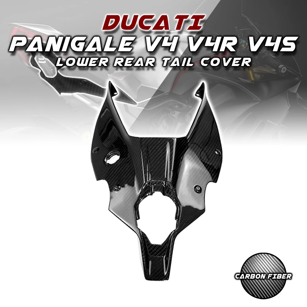 

Задняя крышка из сухого углеродного волокна для Ducati Panigale V4/ V4S/ V4R 2018-2022 2019 100%, обтекатель, аксессуары для мотоциклов