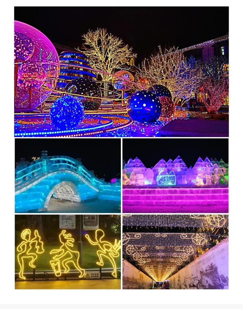 220V LED Neon Strip Light EU Plug SMD2835 120Leds/m Strip Flexible High Brightness Outdoor Neon Sign Waterproof Soft Lamp Belt