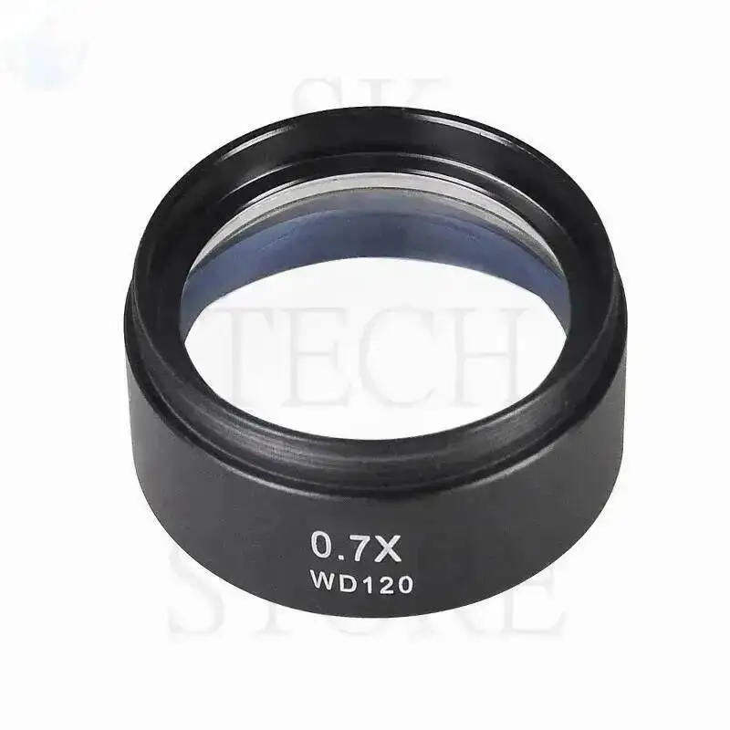 0.5X 0.7X 삼안 현미경 보조 렌즈 48mm 47mm 스레드 고투과율 광학 유리 스테레오 현미경 액세서리