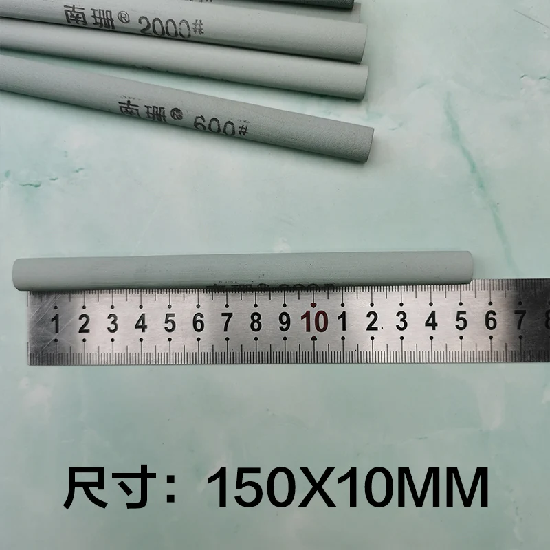 녹색 실리콘 카바이드 연삭 돌 150 180 그릿 라운드 삼각형 선명하게 블록 칼 깎기 도구