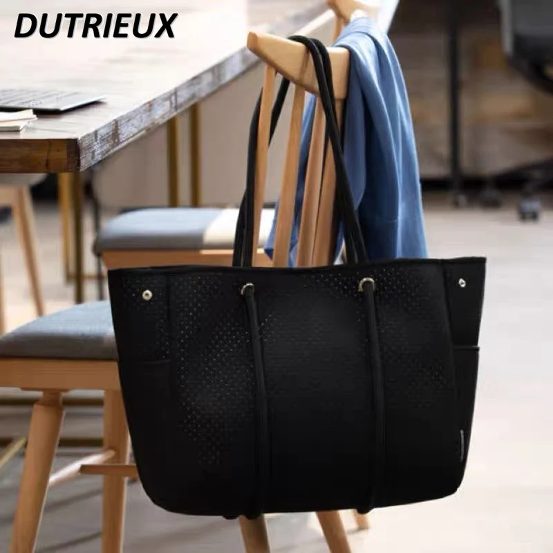

Japanese Style Spring Autumn Women's Handbags Lightweight and Large Capacity Shopping Bag Female Casual Shoulder Bags for Lady