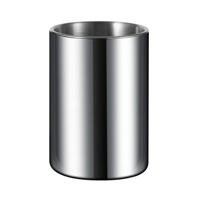 Ashtray Round Windproof Stainless Steel Smokeless Cigar Ashtray Terrace Indoor stainless steel ashtray metal ashtray