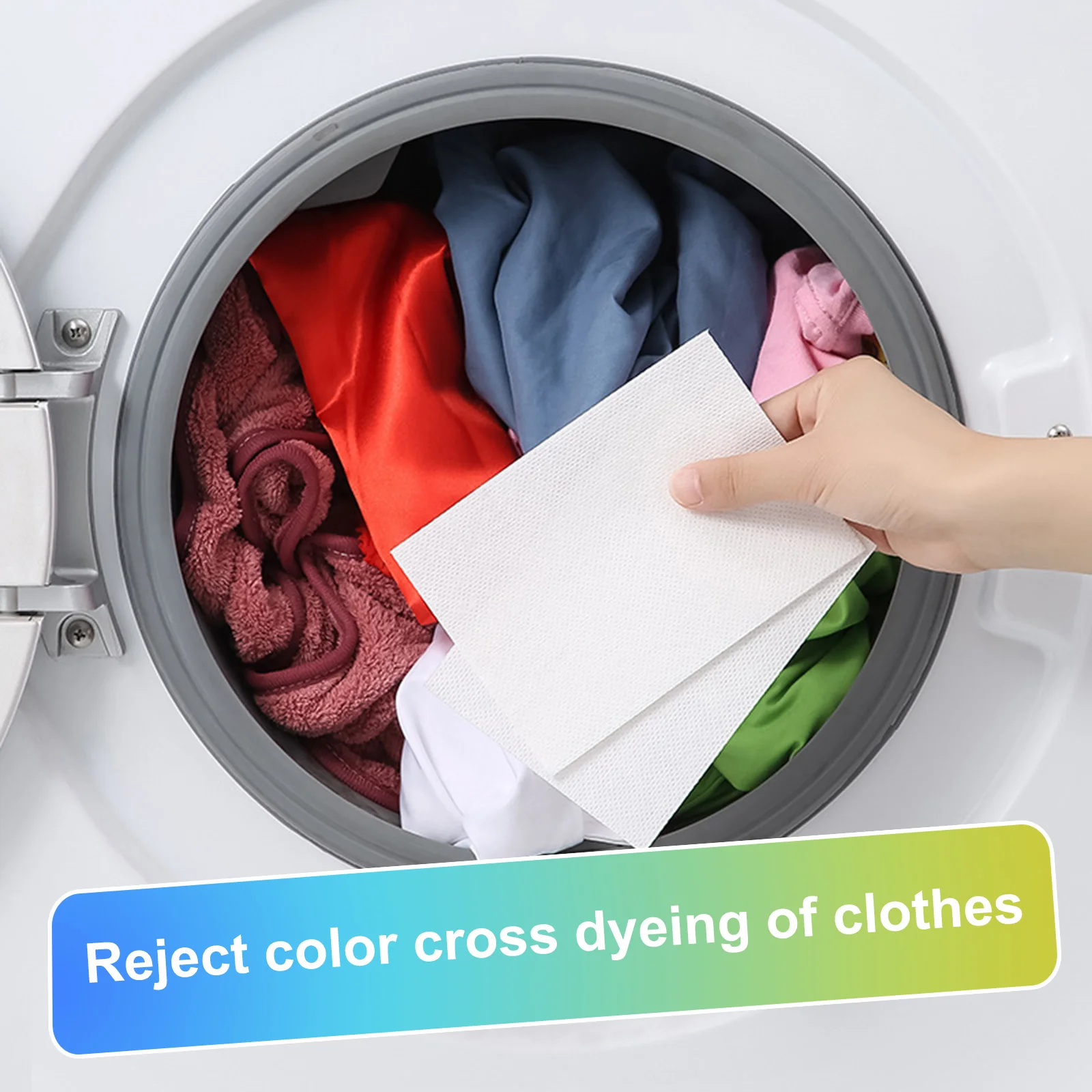 50 Sheets Color Guard Sheets Washing Piece Sheet in Washing Machine Mixed Dyeing Proof Protect Laundry From Color Runs Or Bleeds