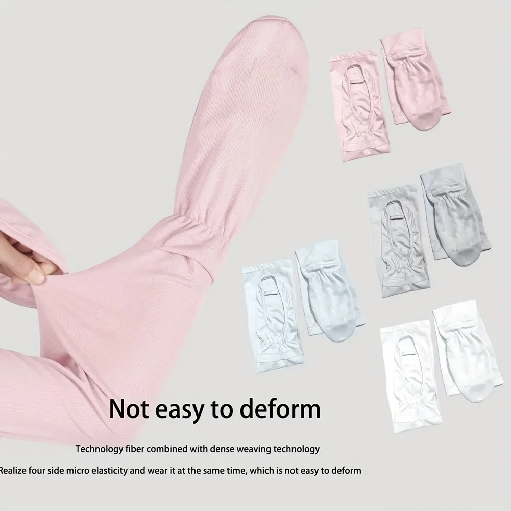 1 Double Loose Ice Silk Ice Sleeve Gloves Breathable Arm Protectors UV-proof Outdoor Sleeves for Driving Sunscreen Sleeves