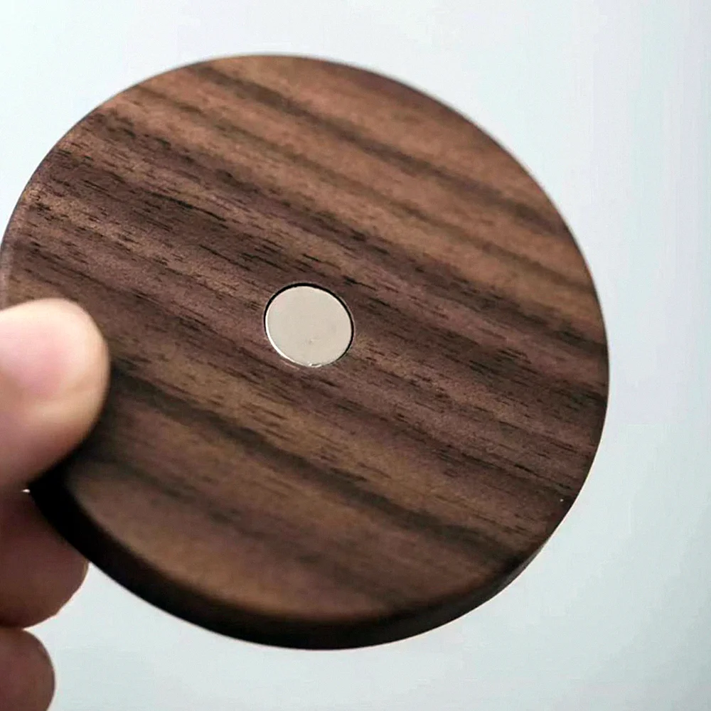 مجموعة قواعد أكواب خشبية على شكل حلزون مكونة من 5...