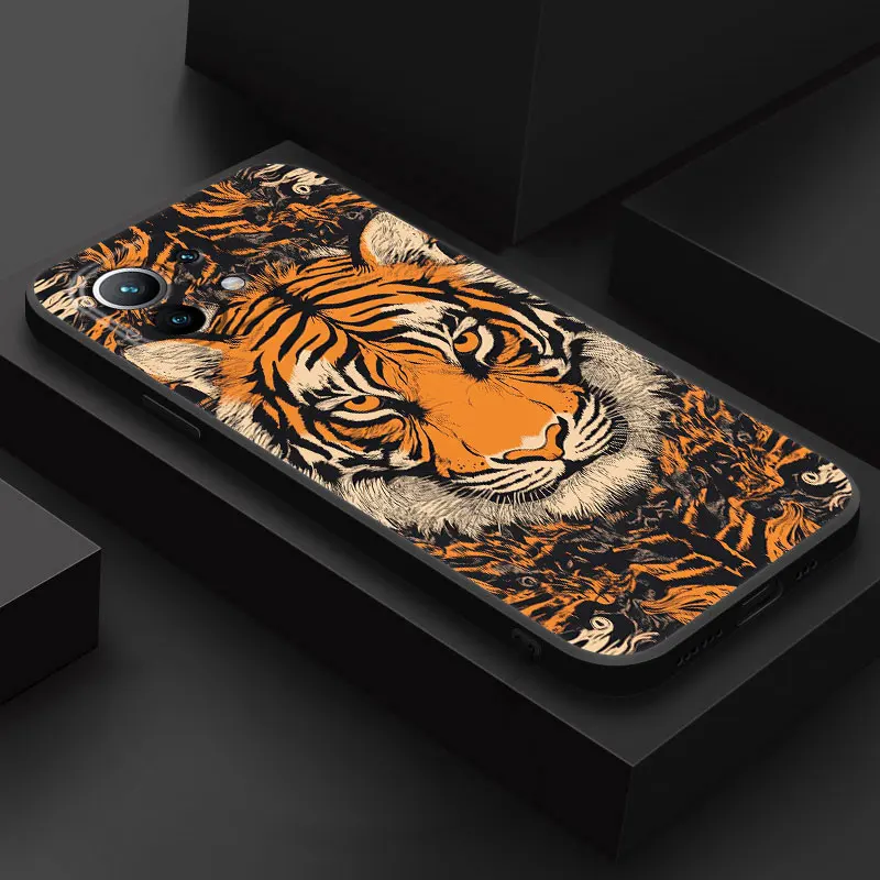 Animal Design Phone Case - Lion, Wolf, Tiger Cover