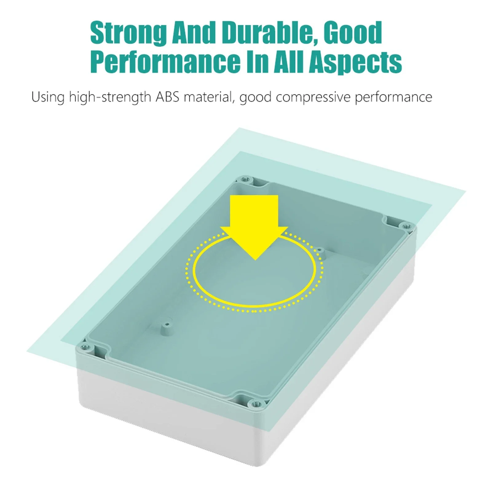 Durable Water-Resistant ABS Wiring Junction Box - 200x120x56mm