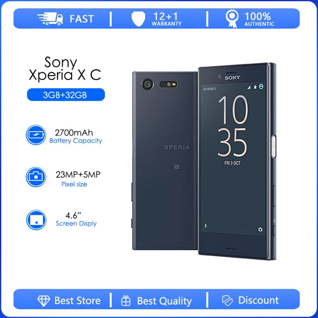 Sony Xperia X Compact F5321 ricondizionato originale Hexa core 4.6 "32GB  3GB RAM Android 6.0.1 cellulare WIFI 23MP fotocamera Smartphone - AliExpress