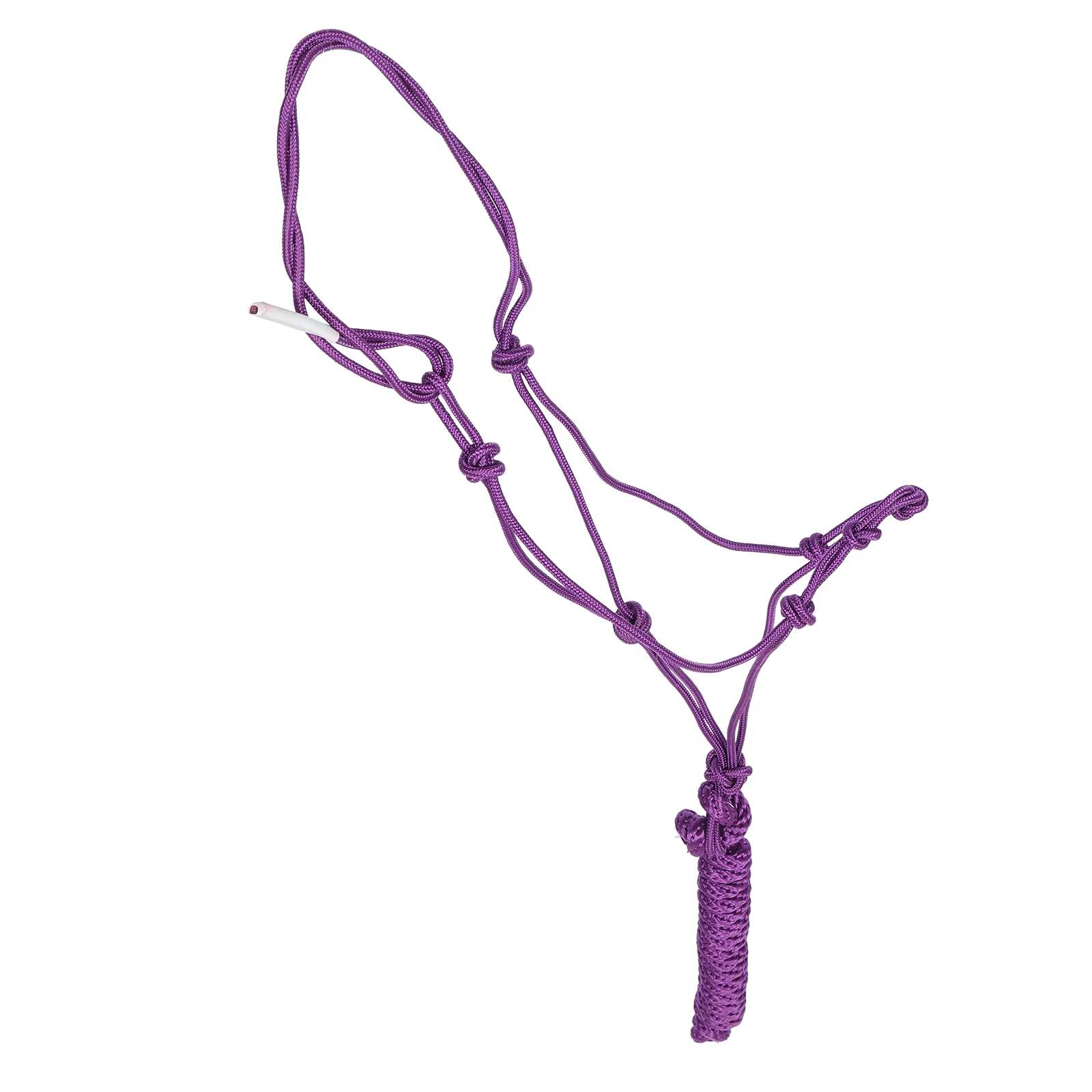 Horse Halter Braid Halter Portable Horse Halter Knot Stiff Cloth Art Training Halter Horse Supply Random Color