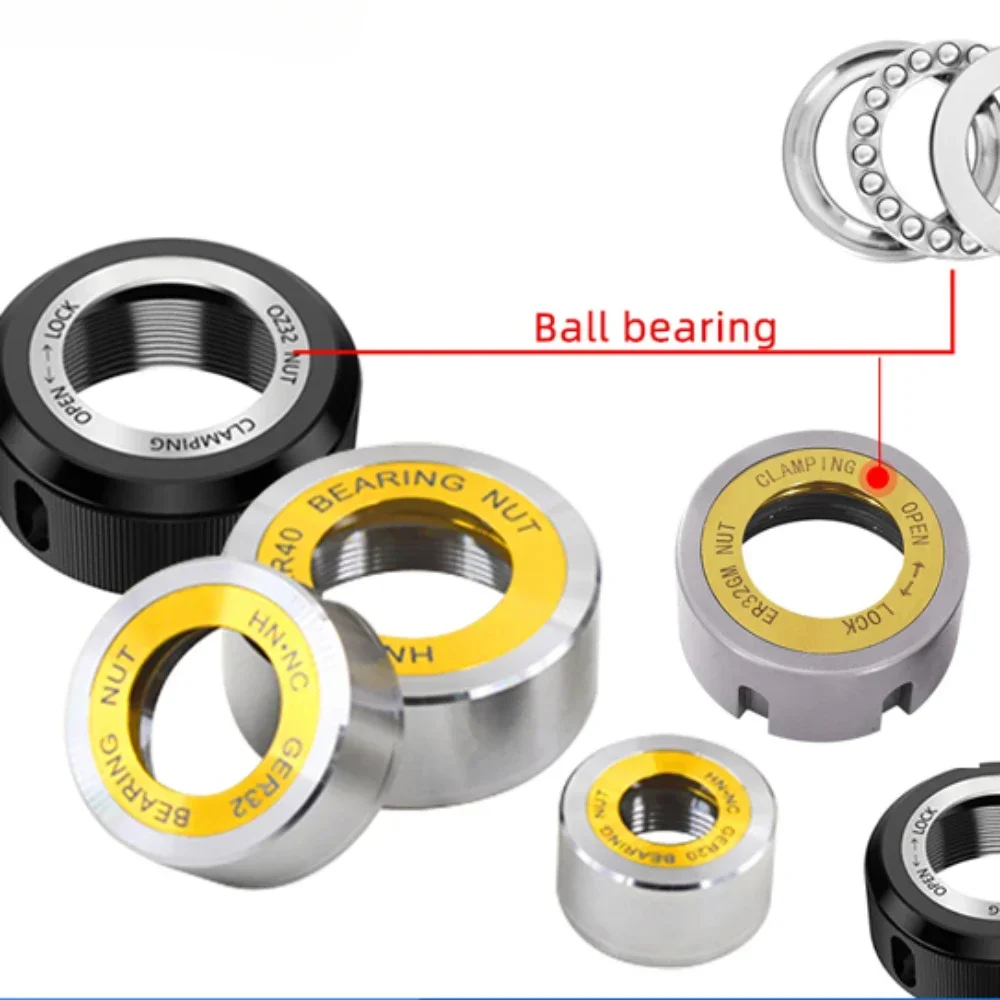 ER32 Ball Wheel Bearing Nut ER32GM High Precision Bearing Nut Ball ER32 M40*1.5 ball wheel bearing nut