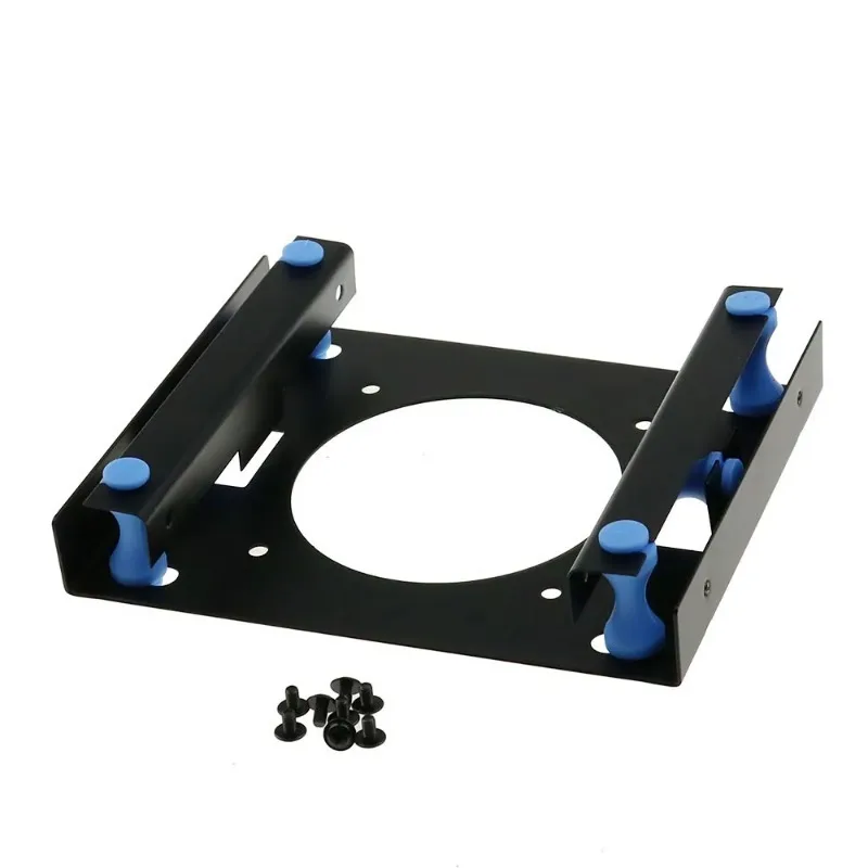 High Quality Metal Adapter Black Shockproof 3.5" Hard Disk To 5.25" DVD ROM Bracket Mounting Adapter