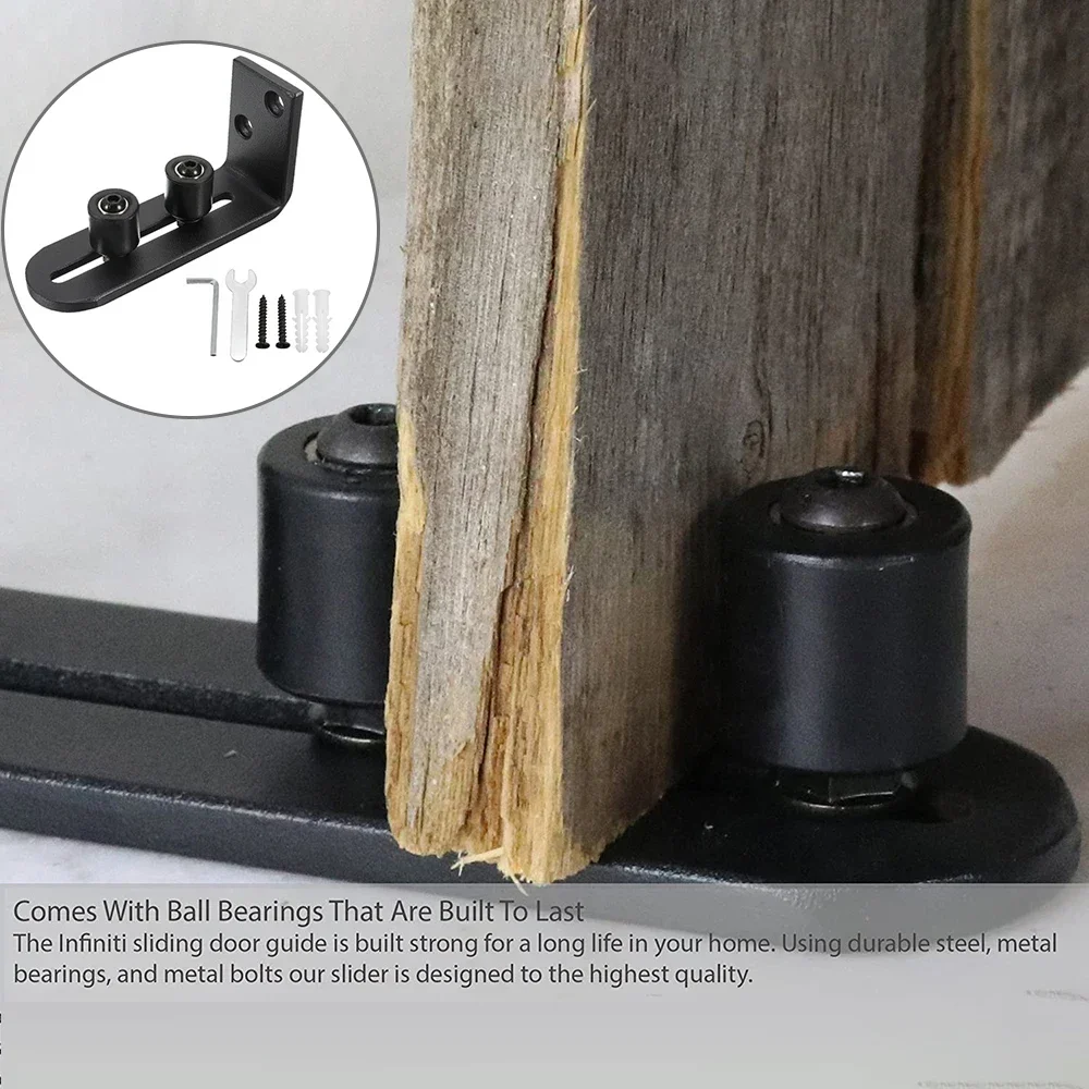 Description Picture 3 of itemAdjustable Sliding Bottom Floor Guide Clips W/ Screws Wall Mount Floor Bottom Guide Door Stay Roller Sliding Door Fittings
