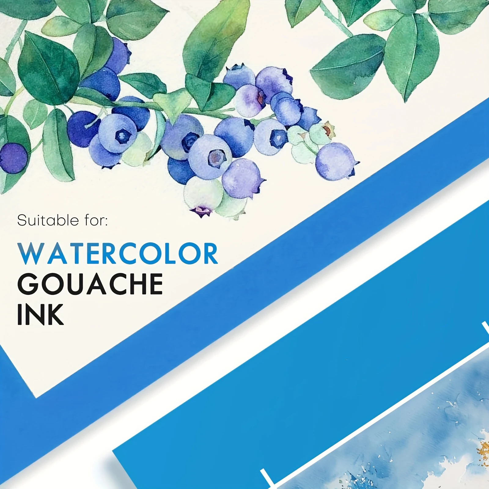 Watercolor Paper- 30 Sheets 5 x 8.5-inch Cold Pressed Watercolor Pad - 140LB/300GSM Art Paper Block for Watercolor Gouache Ink 5