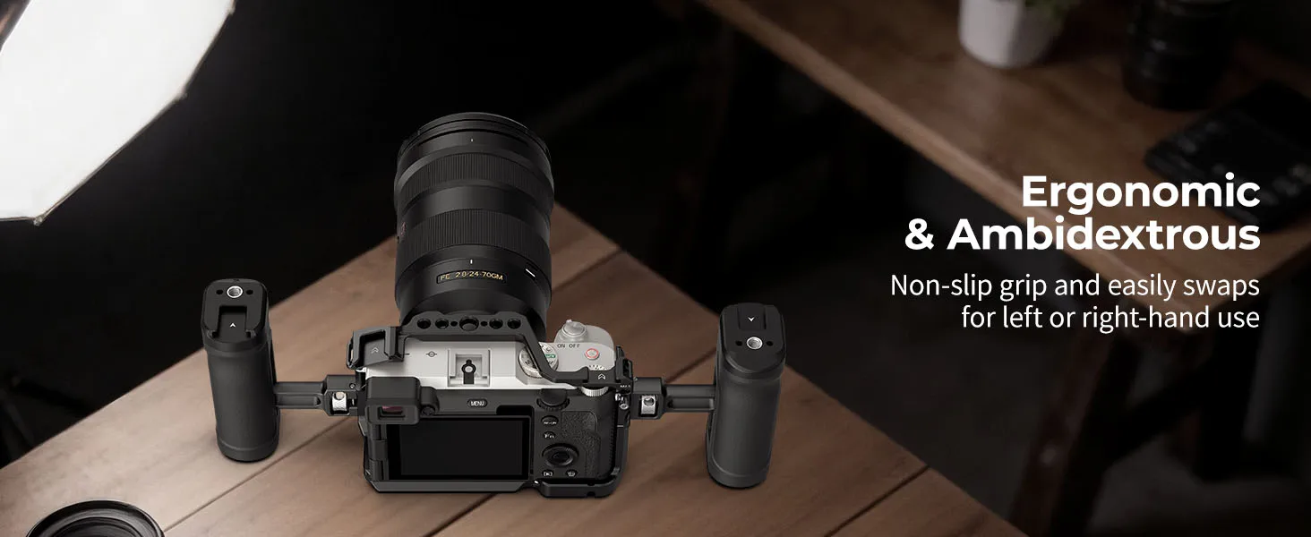 SmallRig Mini-Seitengriff mit 1/4''-20 Positionierungsschraube Kamerakäfig-Griff für Sony für DSLR 30mm 1,2 Zoll vertikale Verstellung 5946 – Detail 3