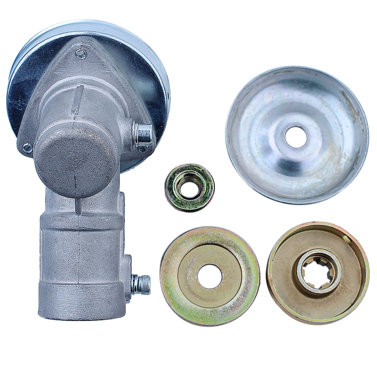 Gearbox Gear Head 28mm Diam Square Rod M10X1.25LH Brush Grass Cutter Trimmer Strimmer Lawn Mower with Spark 2