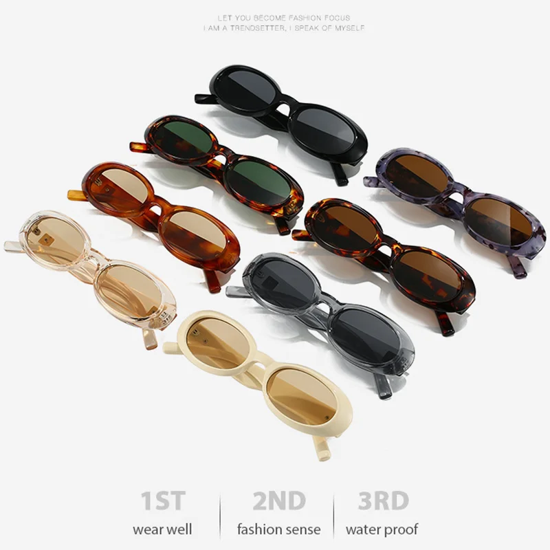 OULYLAN NEW sunglasses small oval frame classic retro men's and women's sunglasses simple street photography fashion glasses