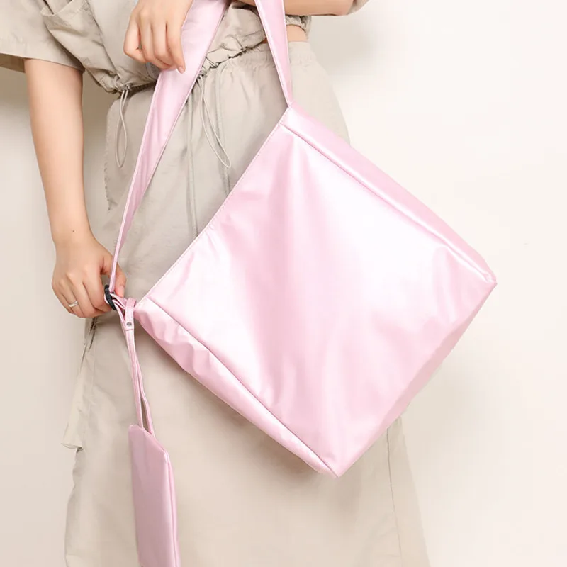 Large Capacity Women's Handbag Simple and High-end Underarm Shoulder Bag Soft Leather Multi-color Exquisite Commuting Bag