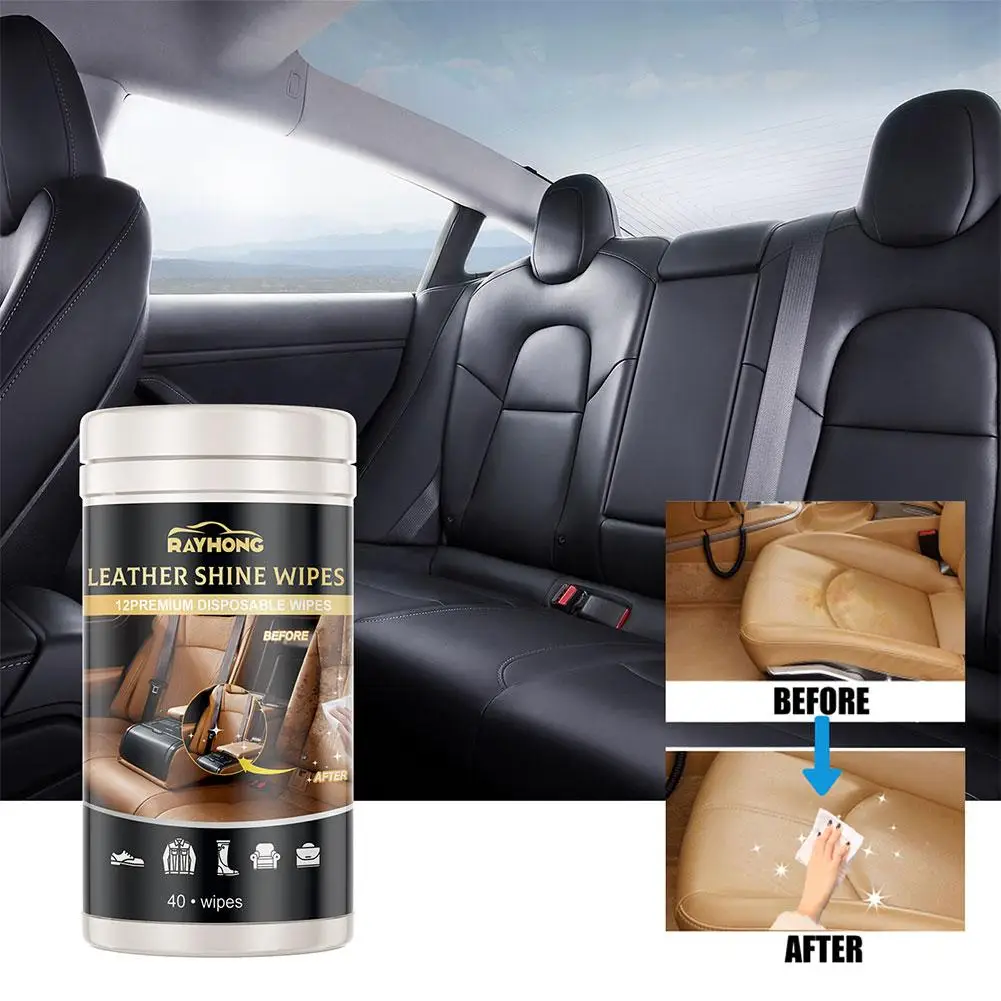 

Car Interior Wipes Glass Leather Interior Refurbished Steering Wheel Sofa Wipes Wet Wipes Care Cleaning Maintenance Clean Q9k1