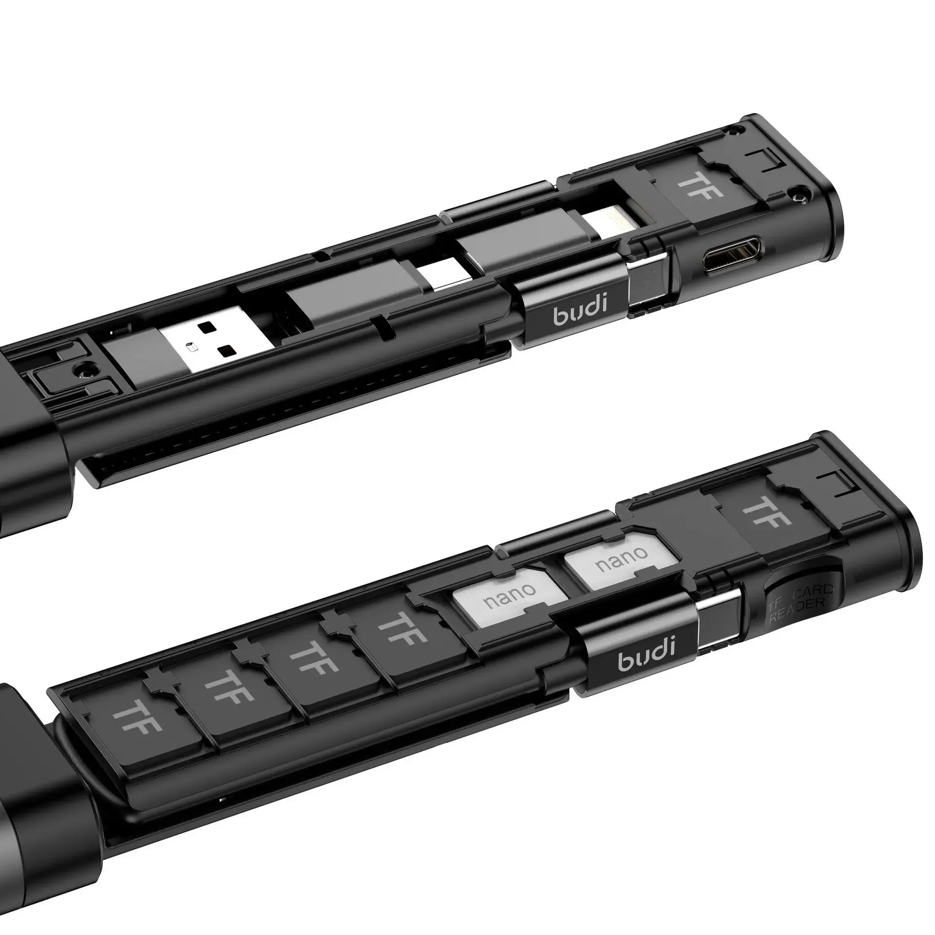3-IN-1 Multi-functional Cable Stick Multifunctional Data Cable Card Reader OTG Adapter Type C External Memory Card Storage Stick