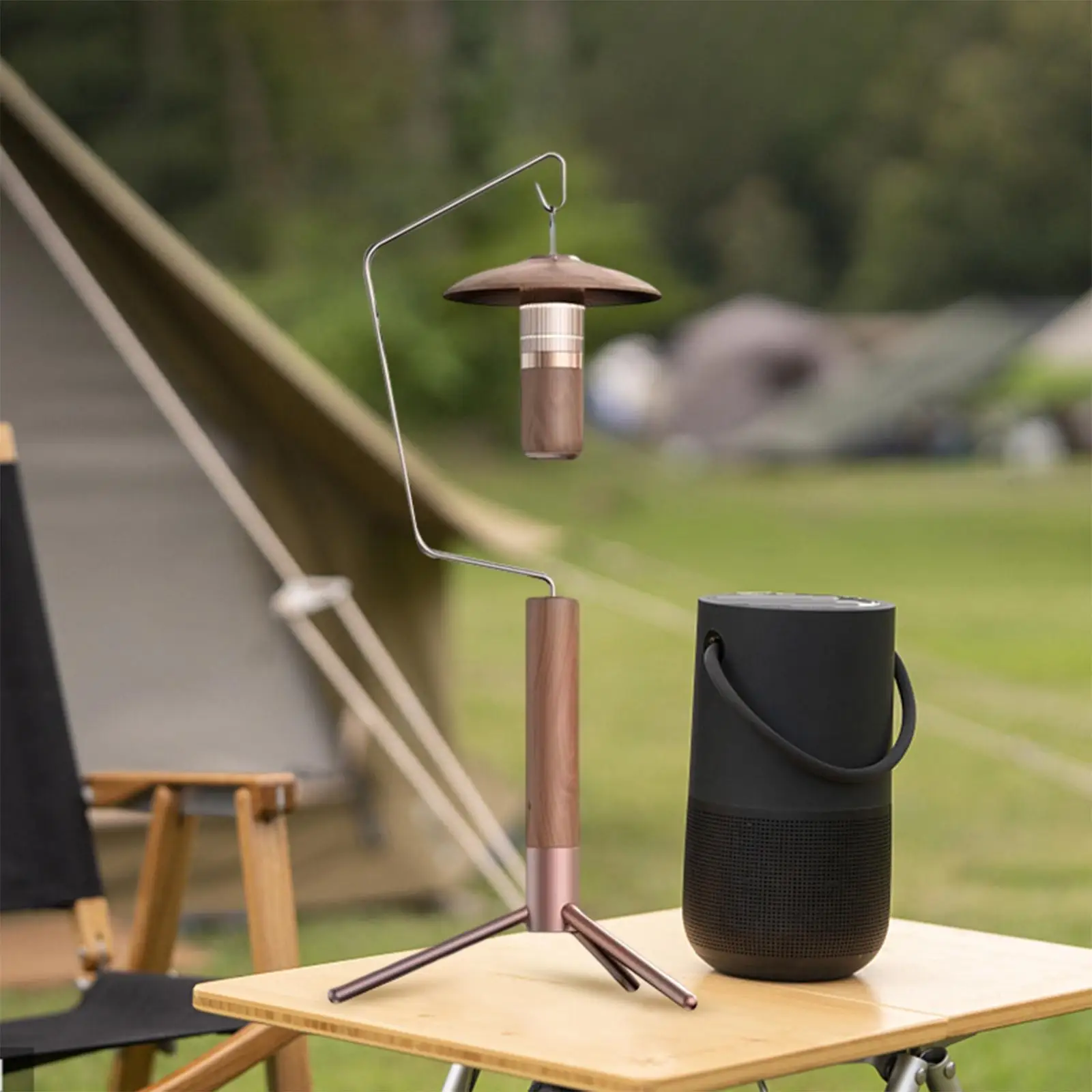 

Camping Lamp Pole with Light Outdoor Lantern Stand Light Holder for Hiking