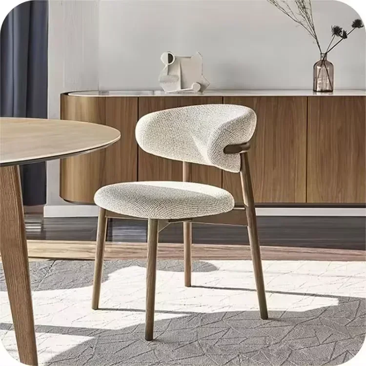 Italian Modern Dining Chair Solid Wooden Cross Back Chair For Living Room Kitchen And Restaurant dining chair