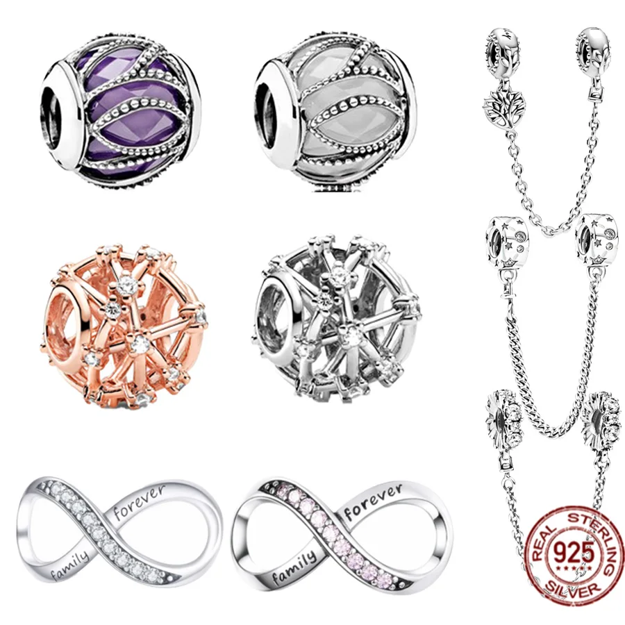 Pandora Safety Chain 925 Sterling Silver 925 Silver Safety Charm