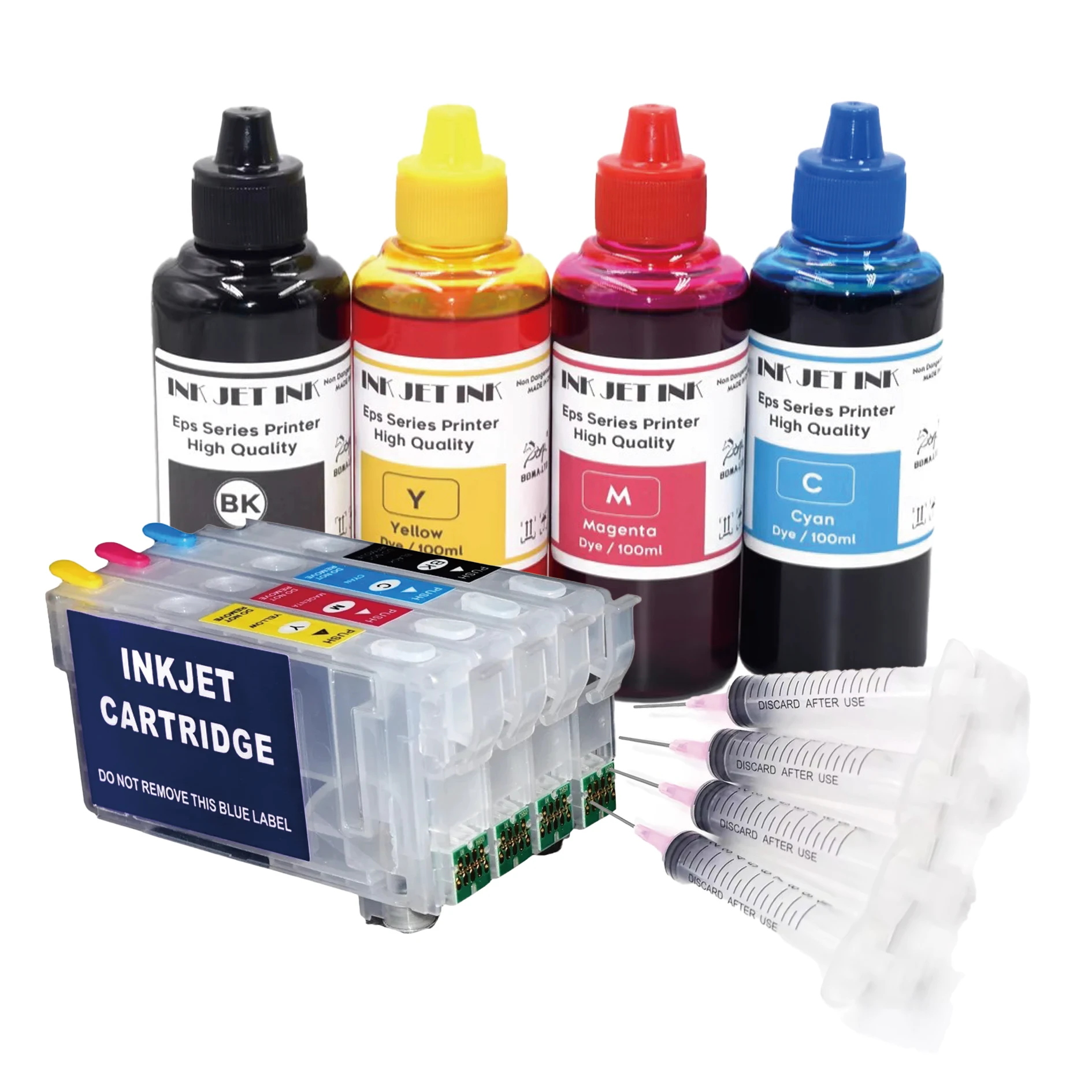 Europe 405 405XL Refill Ink Cartridge With Ink Epson WF 3820 3825 4820 4825 4830 7830 7835 7840 Printer With Syringe