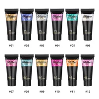 6 Colors Body Glitter Gel Multifunctional Face Lip Hair Loose Sequins Flash Liquid Eyeshadow Festival Stage Makeup Decoration 2
