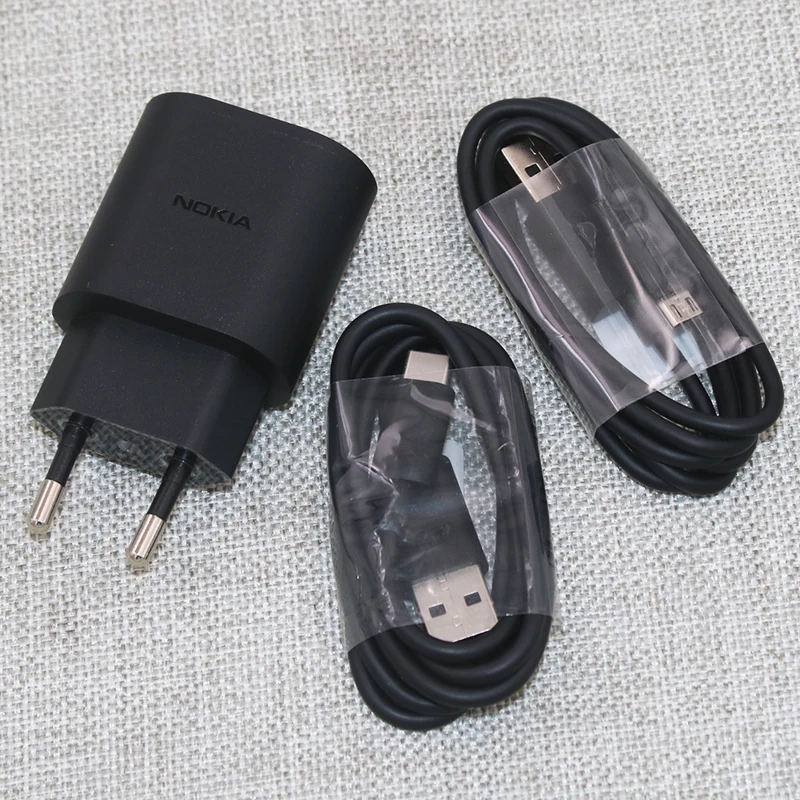 Nokia Usb Charger 18w Fast Charging Adapter Eu Plug With Micro/type C