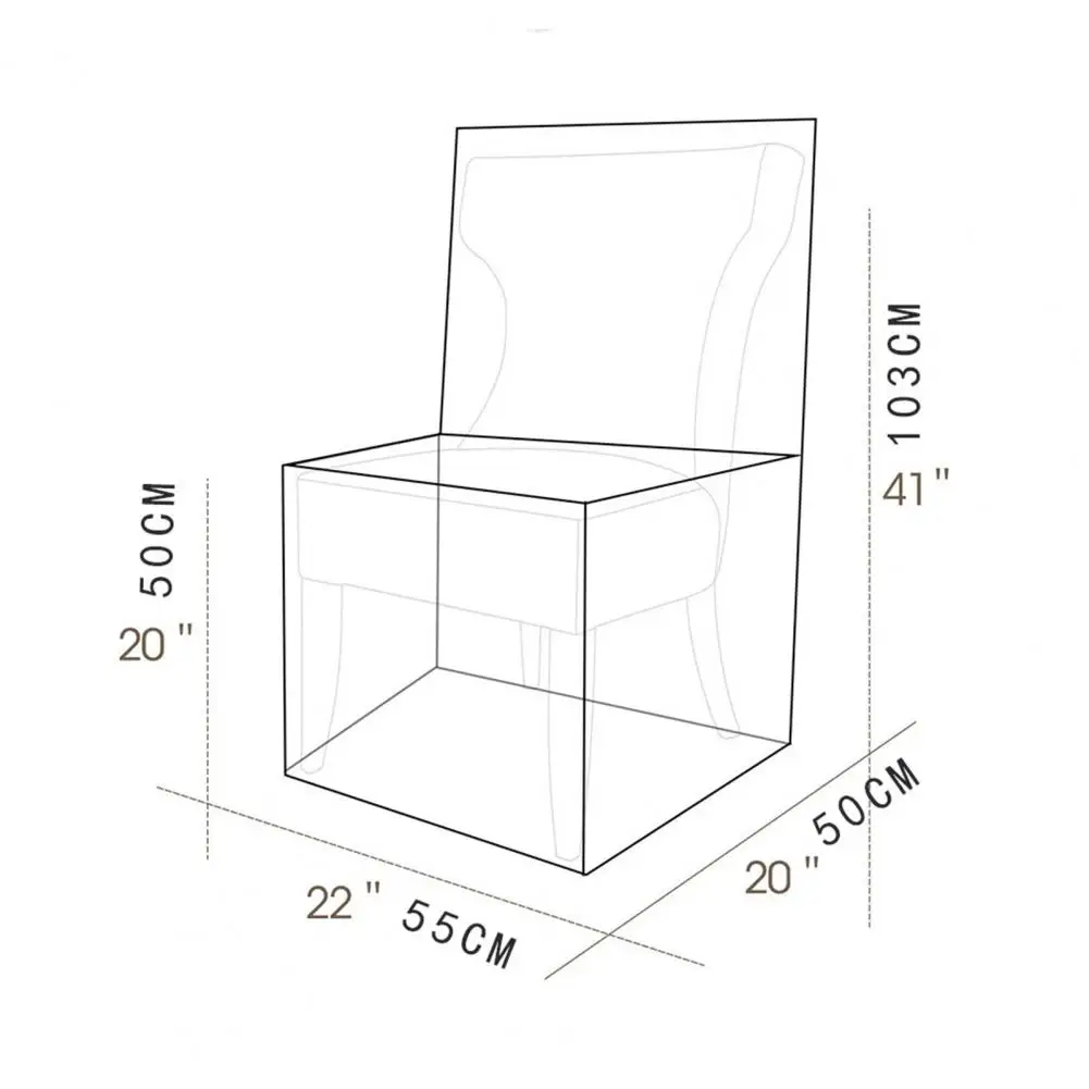Seat Case Scratch-resistant Chair Cover Water-Resistant Clear Chair Cover