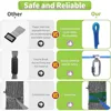 Warrior Obstacle Course For Kids, 55 FT Durable Slackline With 13 Obstacles-Swings, Monkey Bars, Arm Trainers And More, Weatherp 3