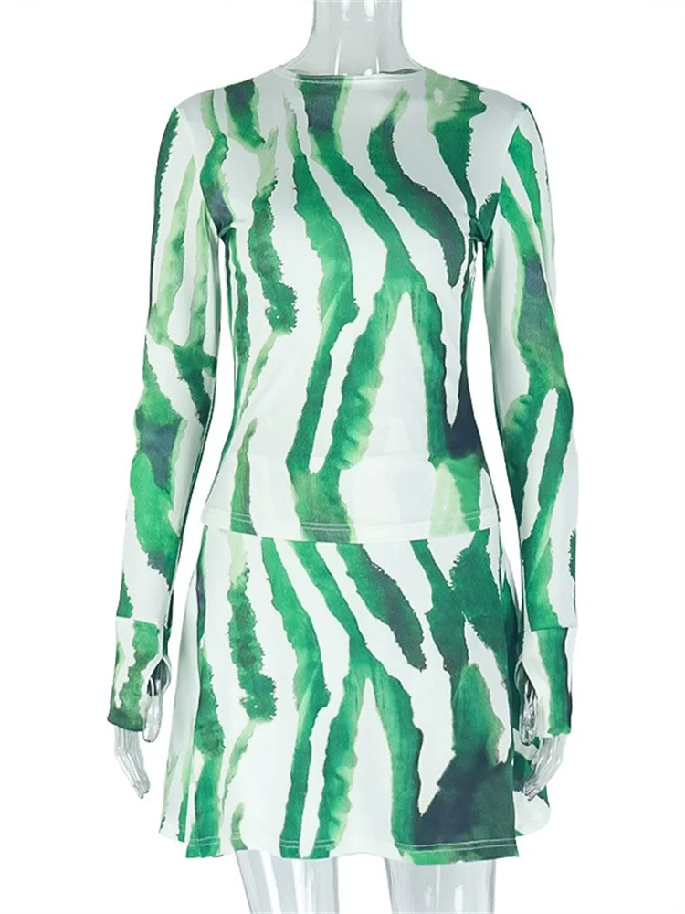 Wmstar Shorts Sets Women Two Piece Outfits Mesh See Through Sexy Striped Bodycon Matching Suit Summer Wholesale Dropshipping