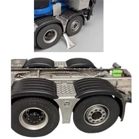Metal Mudguard Toolbox for 1/14 Tamiya RC Truck Scania MAN Volvo Benz Tamiya Scaleclub DEGREE Trailer Openable Toolbox Parts 1