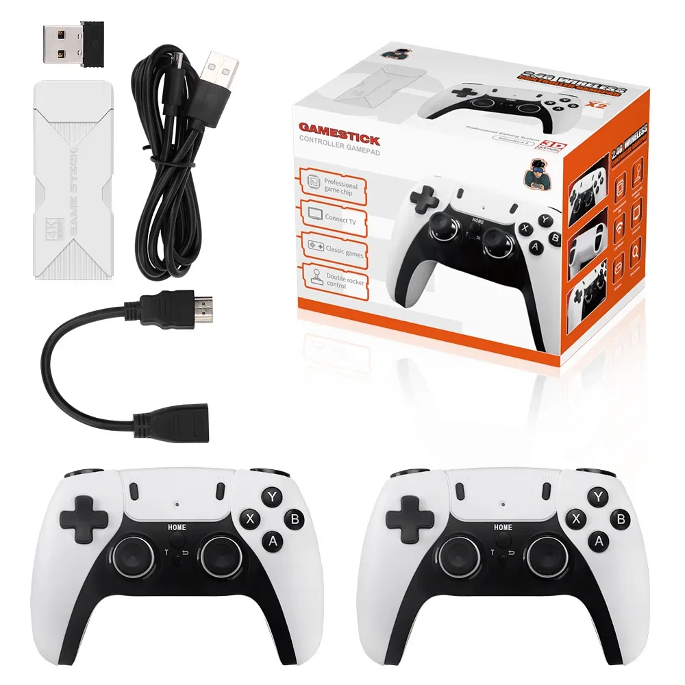 P5 PRO Video Game Console 2.4G Double Wireless Controller Game Stick 4K 41000 Games 128GB Retro Games Boy Christmas Gift