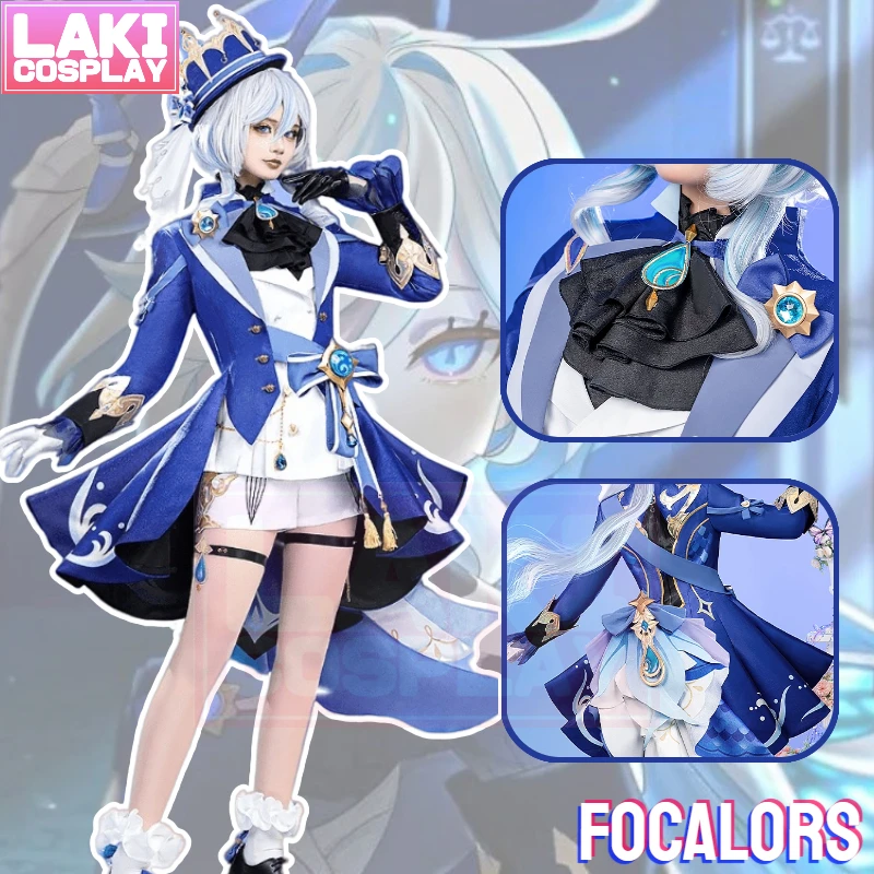 

Парик для косплея игры Genshin Impact Focalors, Focalors, парик для косплея